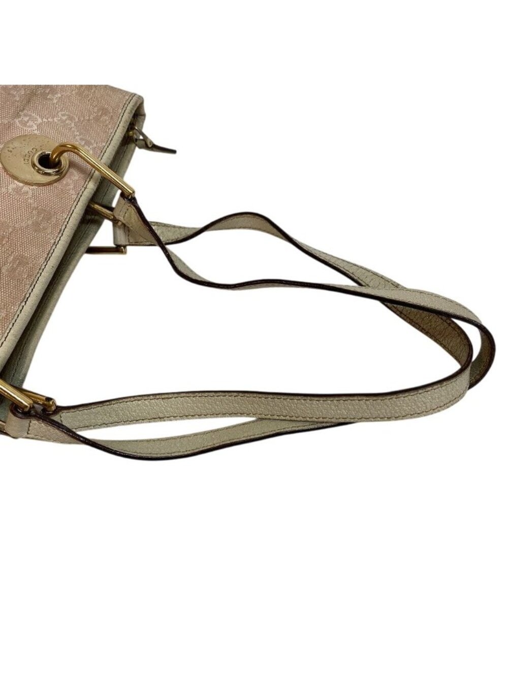 Gucci Shoulder GG Canvas Tote White - Picture 5 of 8